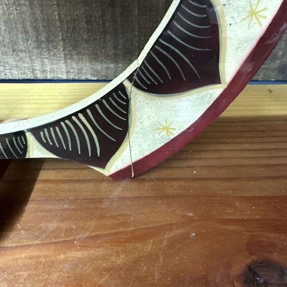 Collapsible Bowl Sun Moon Made In Honduras -flaw - Picture 3 of 10